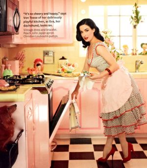 Kitchens - myLusciousLife.com - dita von teese in the kitchen.jpg